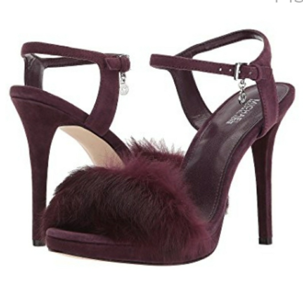 NWT MICHAEL KORS FAYE DAWSON PURPLE SANDAL 5 FIRM